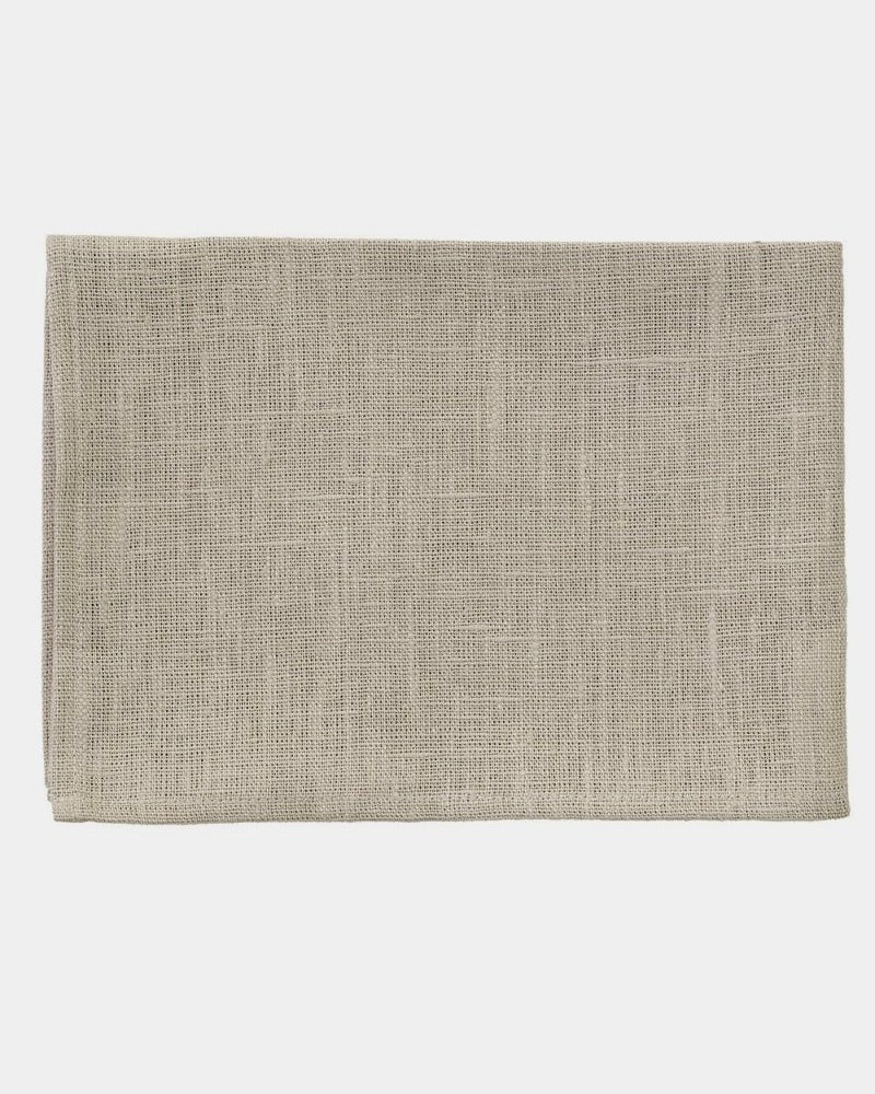 Thick Linen Kitchen Cloth: Eggshell