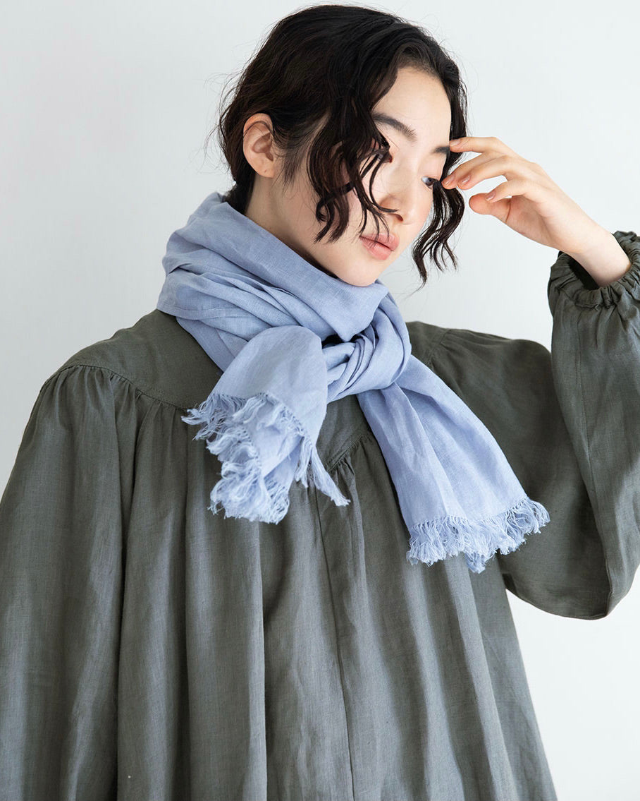 Roserie Scarf: Pale Blue