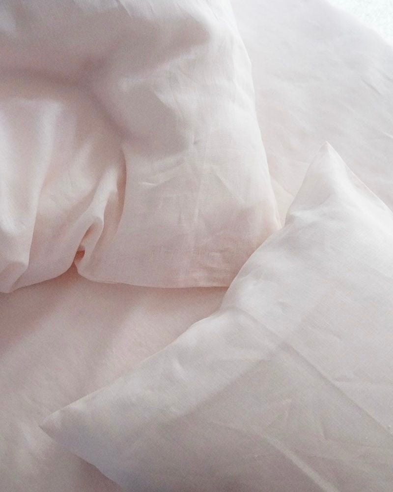 Linen Pillowcases: Opal Peach