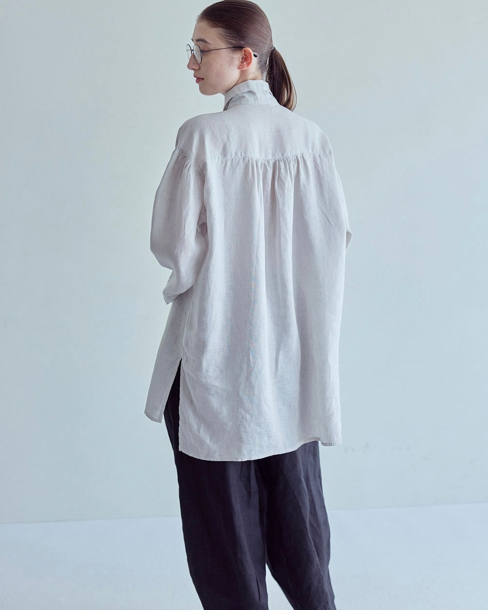 Oliver Long Shirt: Albatre