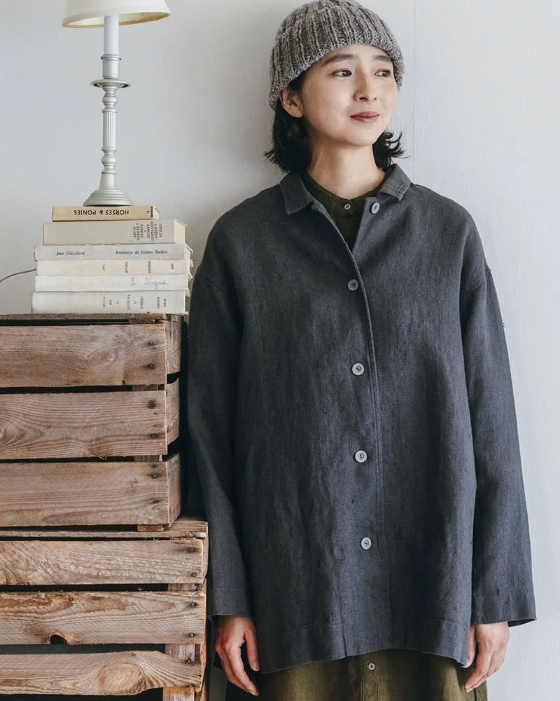 Kelci Jacket: Grey Blue