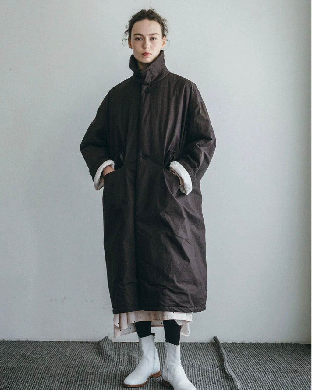 Amar Coat: Dark Burgundy