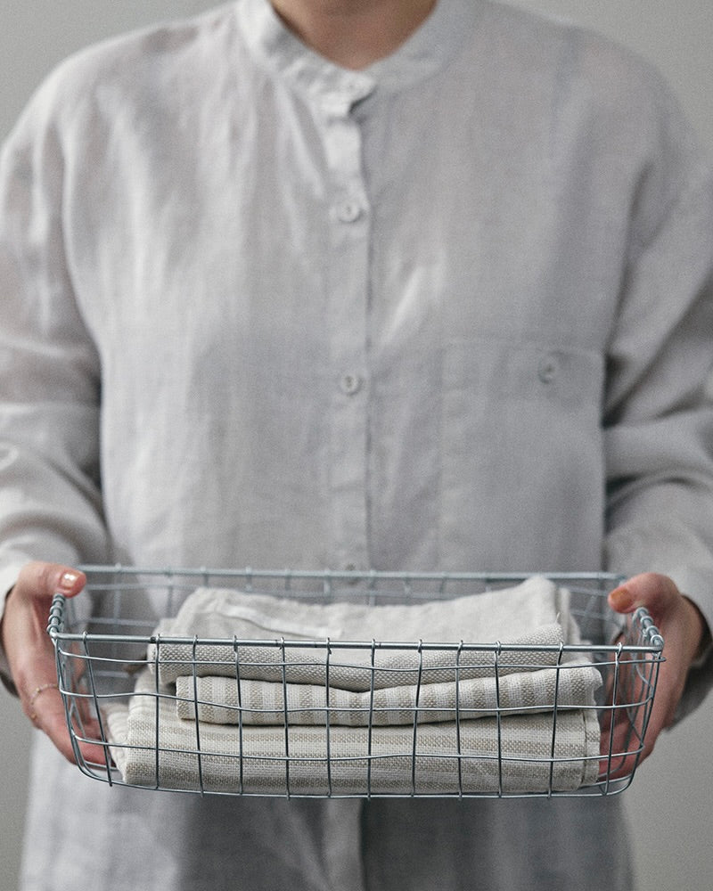 Zinc Plated Wire Basket: Medium