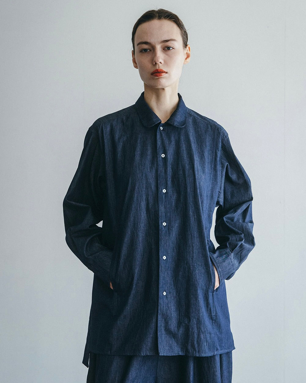 Devika Shirt: Indigo