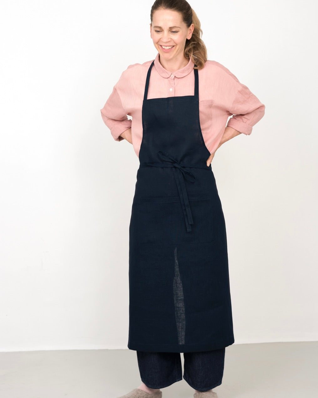 Full Apron: Navy – Shop Fog Linen