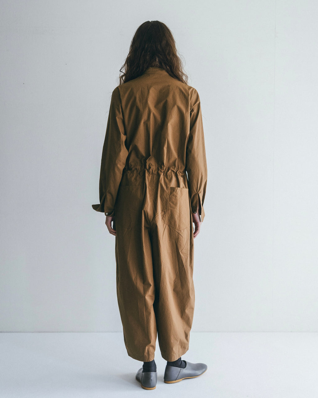 Satish Jumpsuit: Khaki Brown