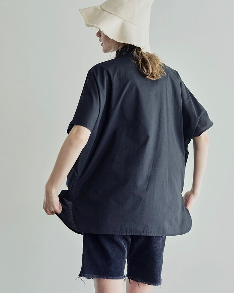 Khushi Shirt: Dark Navy