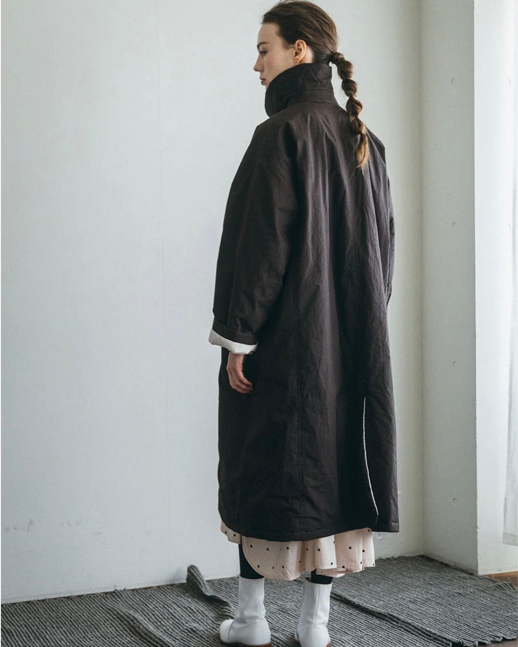 Amar Coat: Dark Burgundy