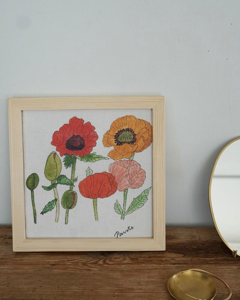 Handkerchief-Isabelle Boinot: Poppy
