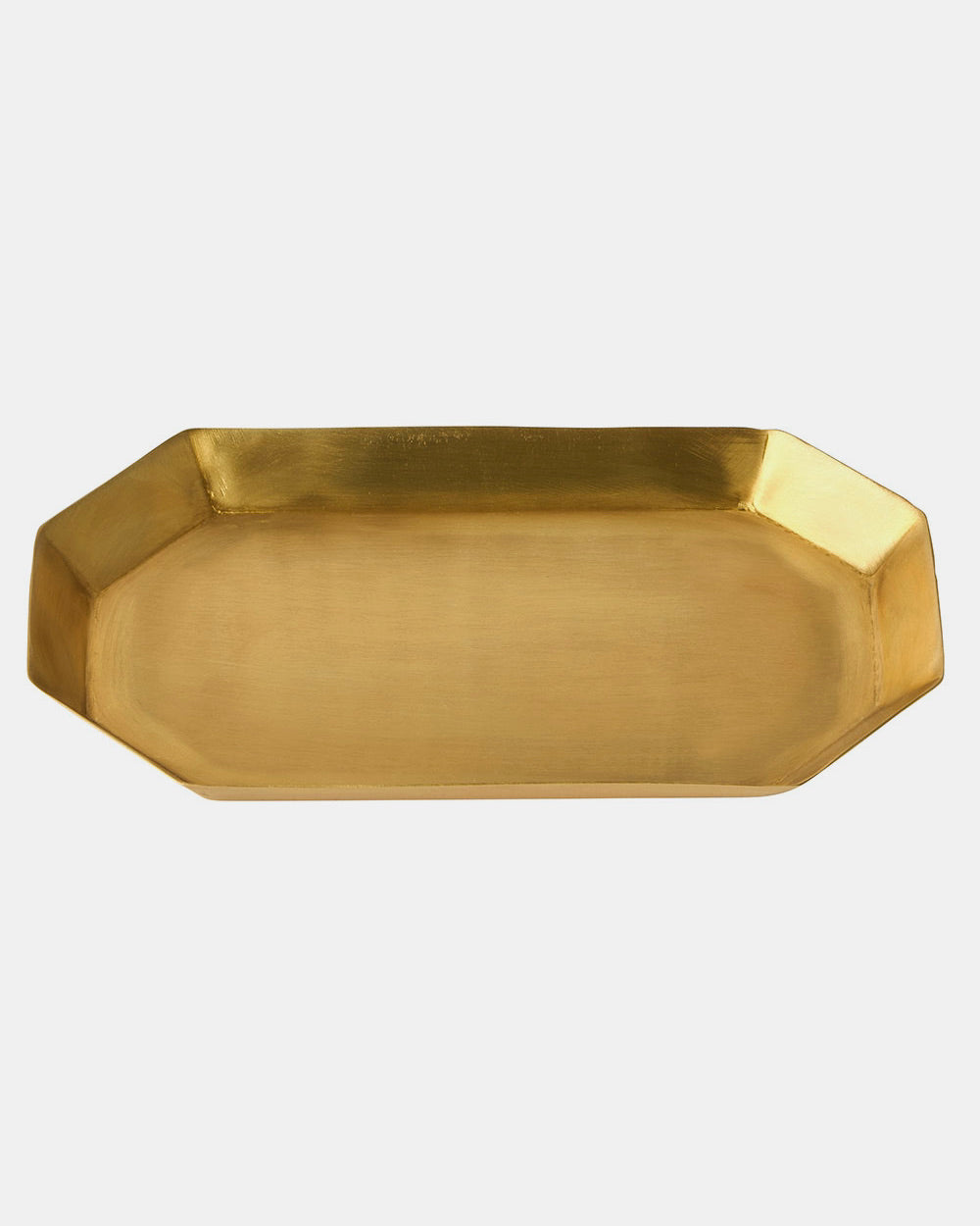 Brass Plate Long Octagonal: Medium