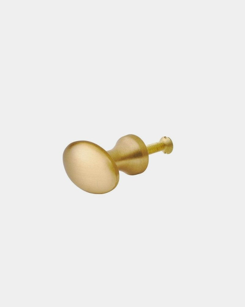 Brass Knob Oval: Large