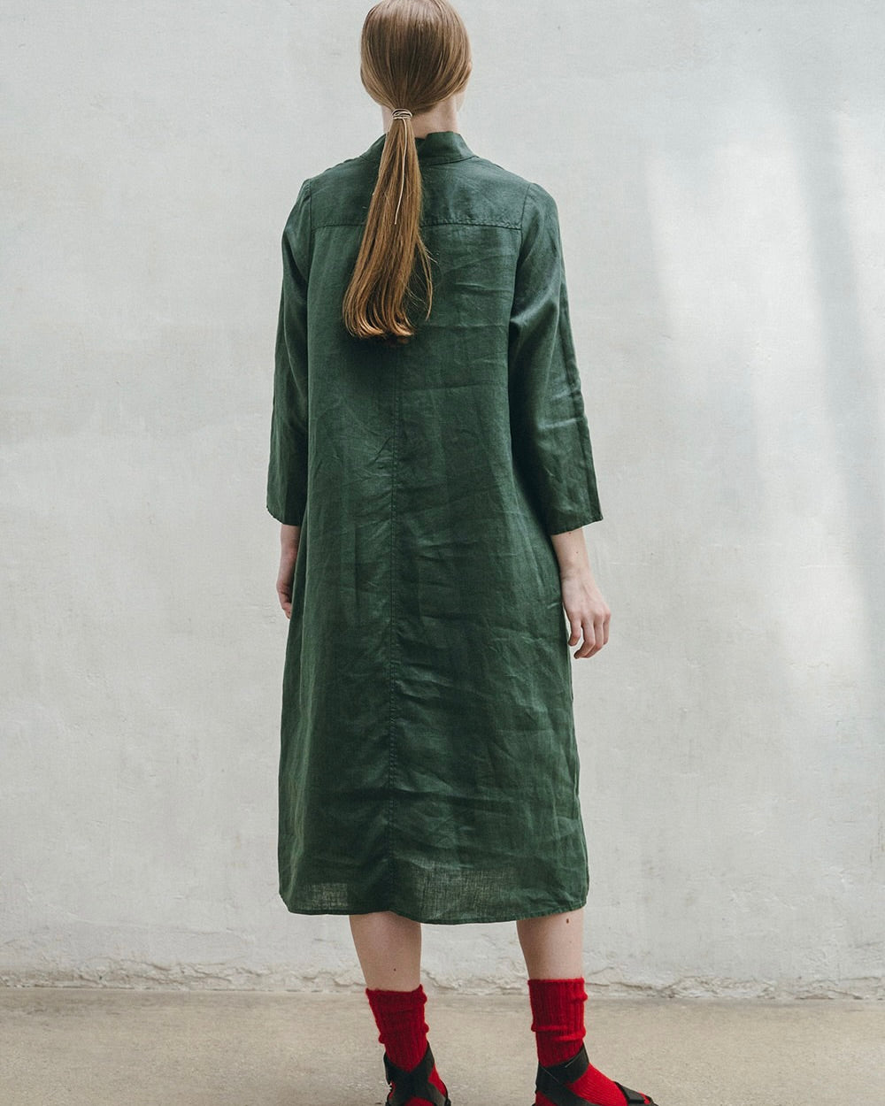 Hallie Dress: Boxwood