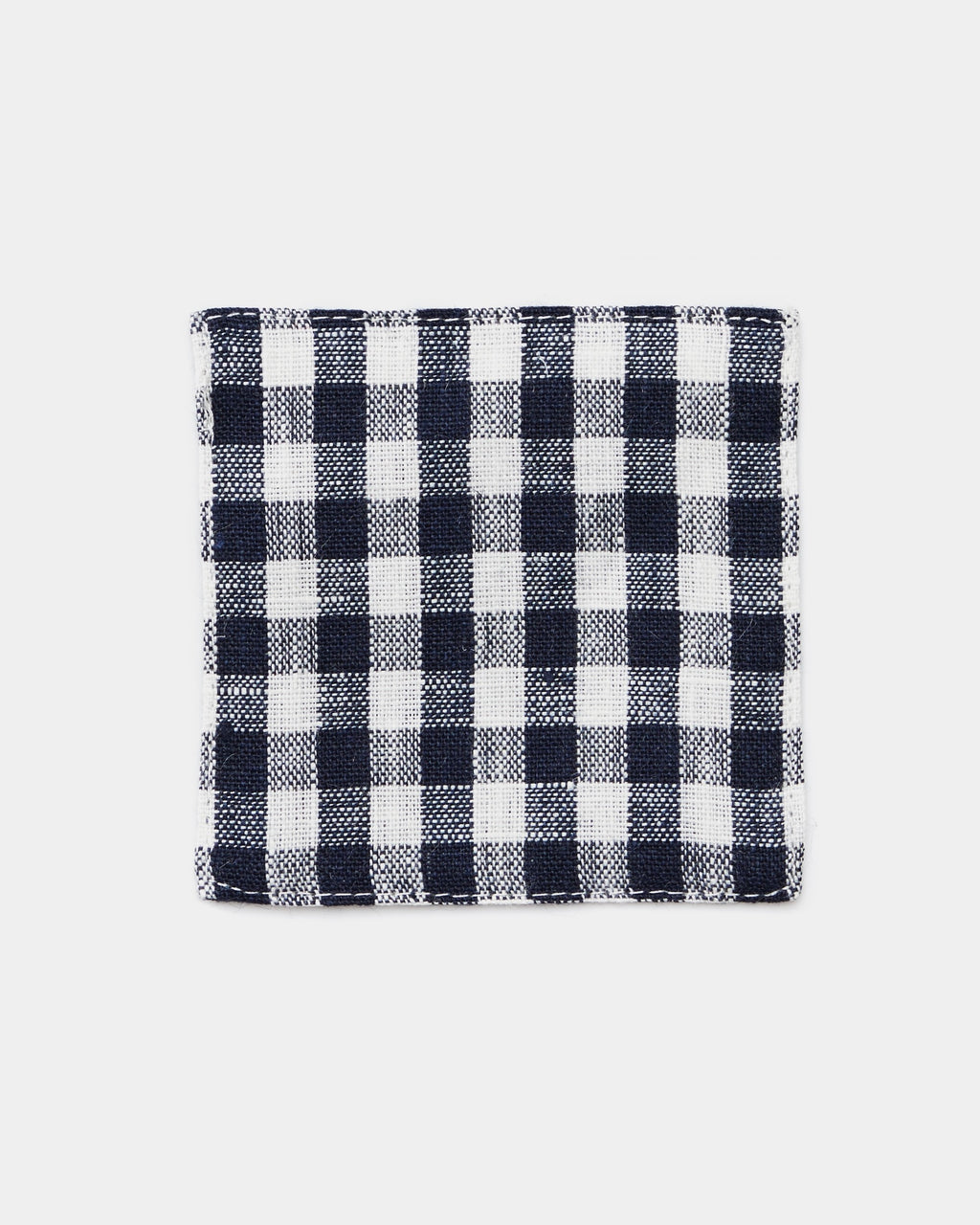 Coasters: Navy White Check