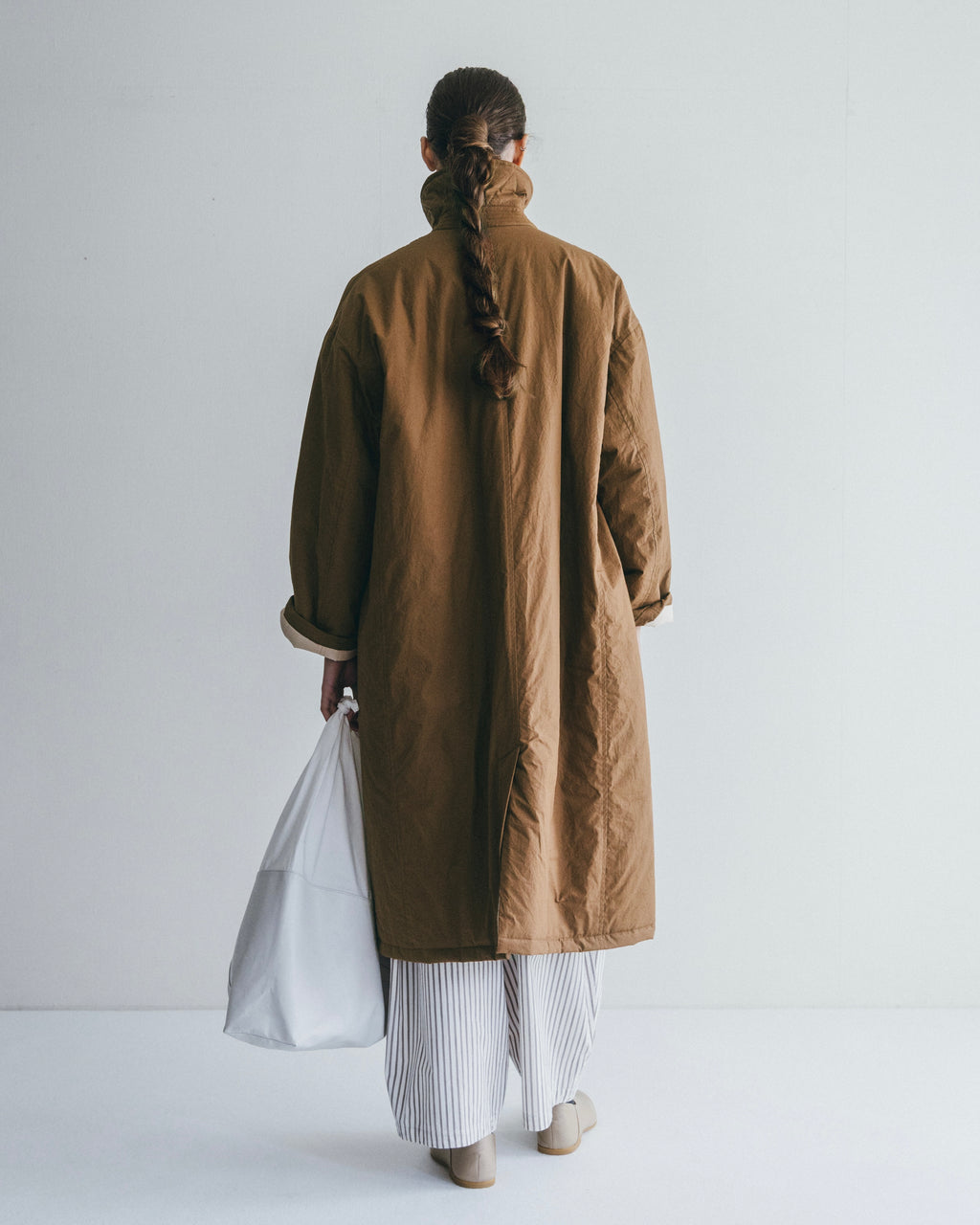 Amar Coat: Khaki Brown