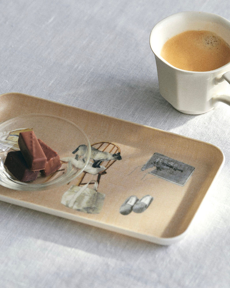 Linen Tray Small: Misato Ogihara: Living with Cats