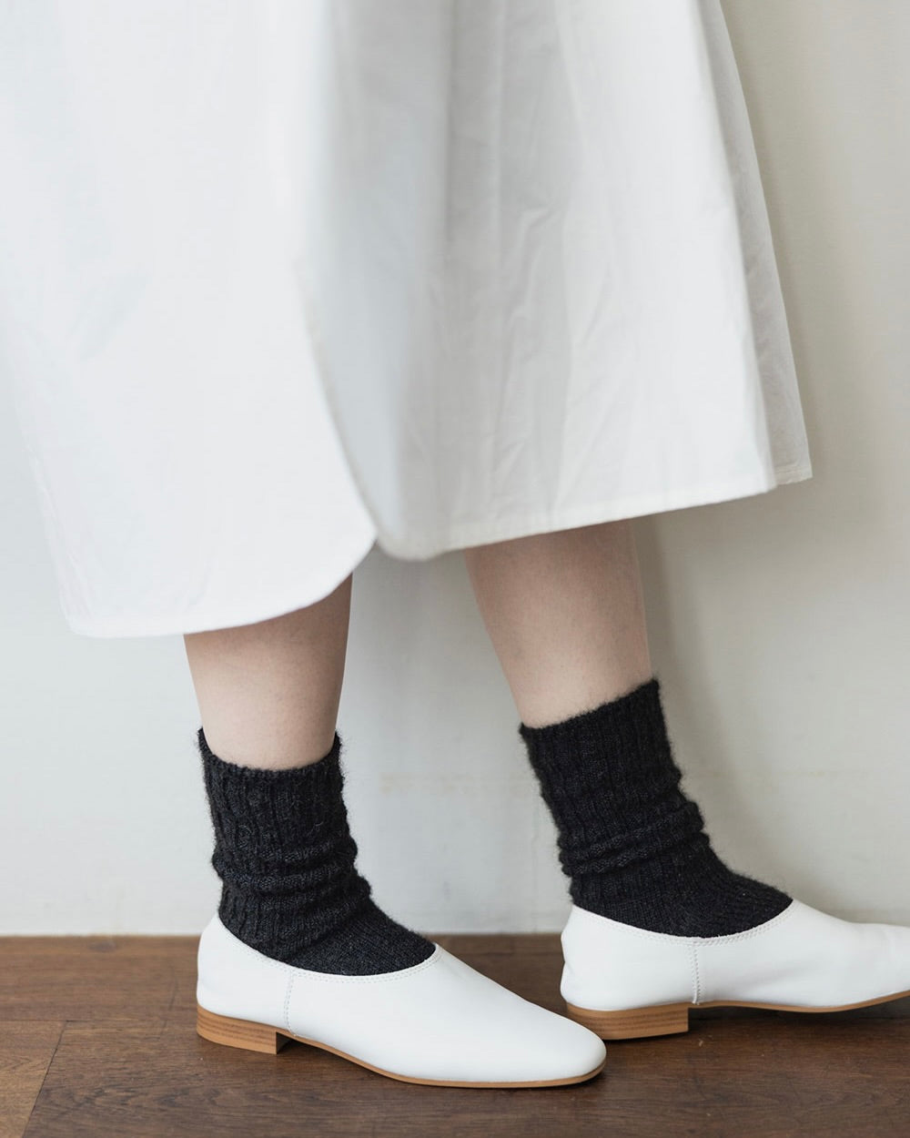 Mohair Socks: Black