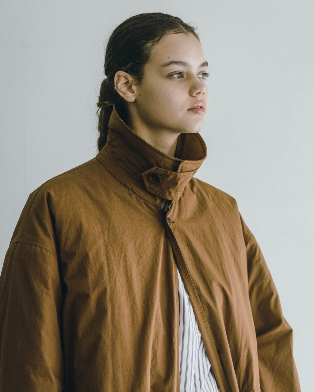 Amar Coat: Khaki Brown