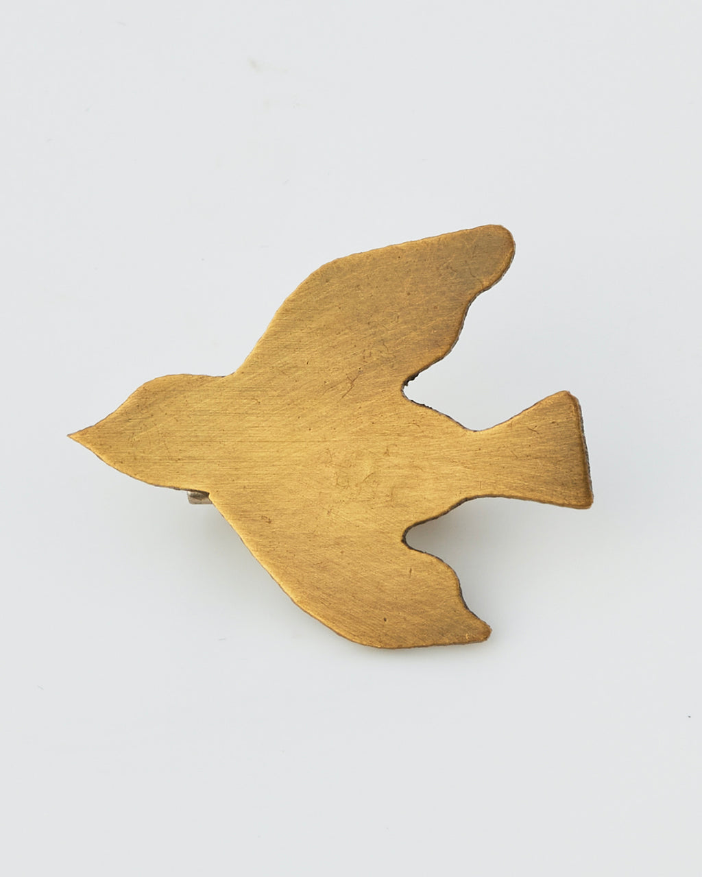 Brass Bird Pin: Pigeon