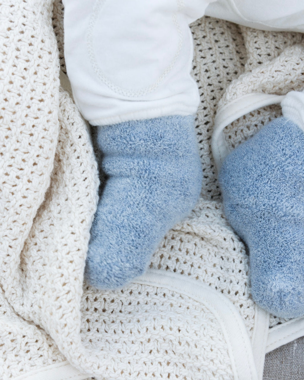 Cotton Baby Socks: Blue