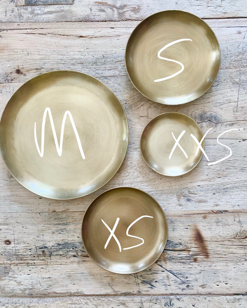 Brass Plate Round: X-Small