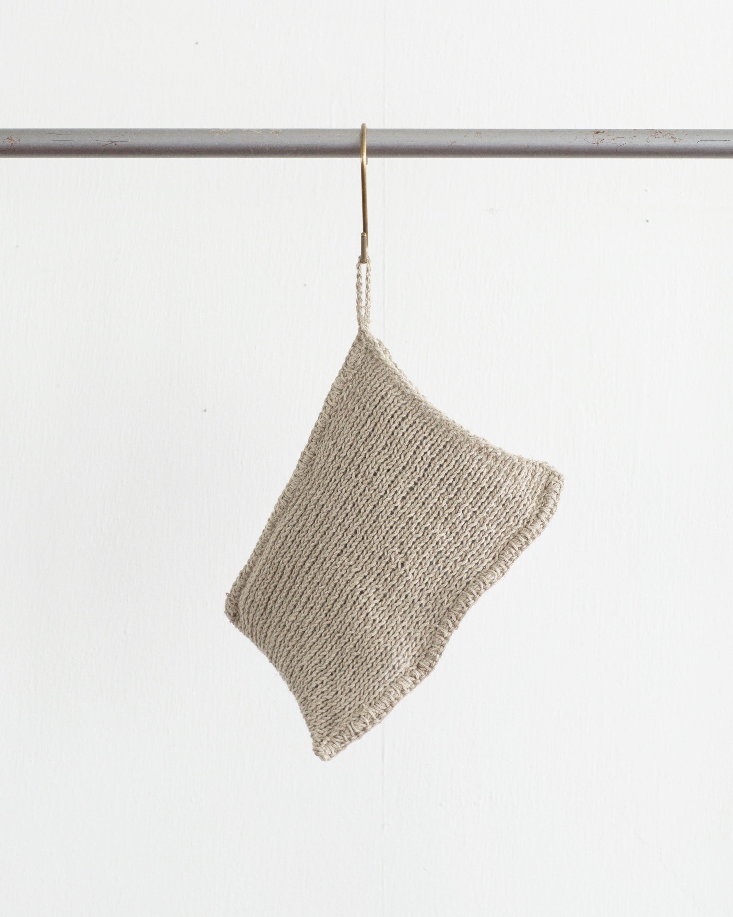 Fog Linen Work Linen Knit Bath Mitten - Thumbnail 2