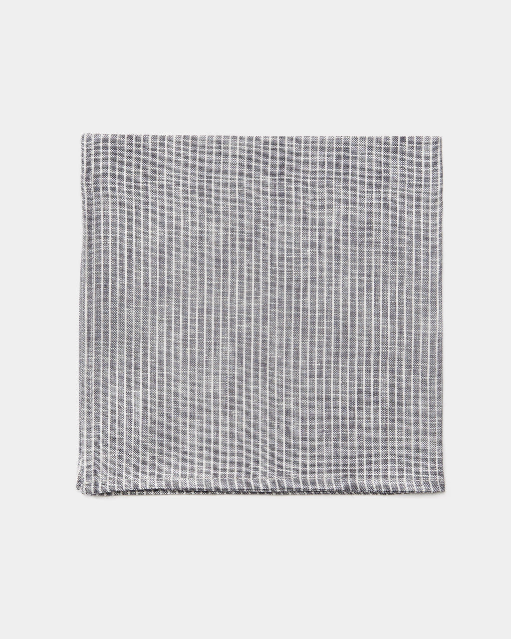 Napkin: Grey Thin White Stripe