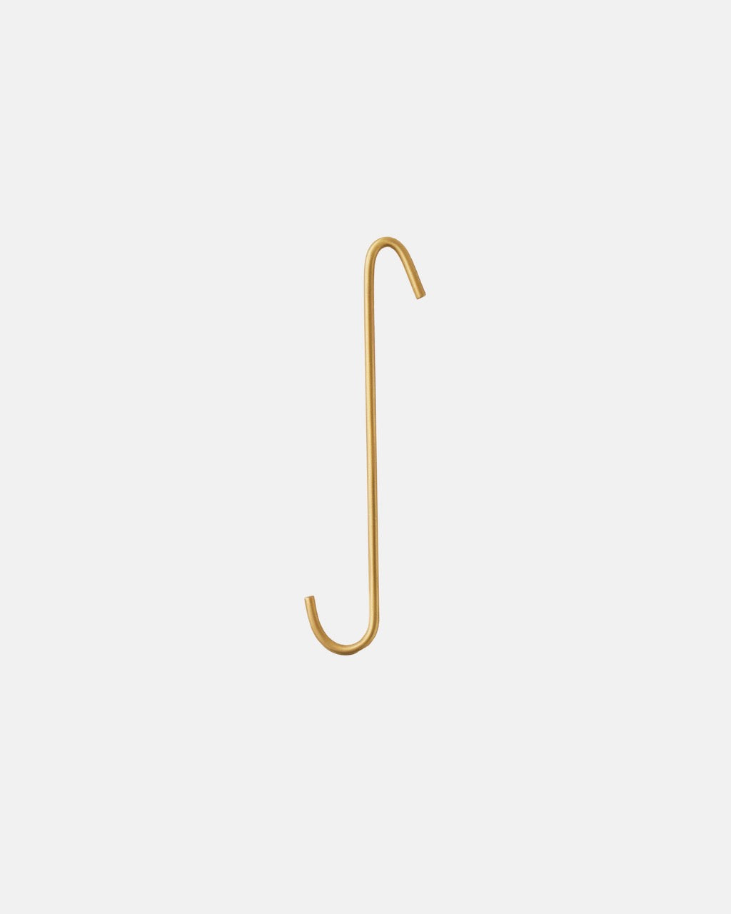 Brass J Hooks: Long: Small