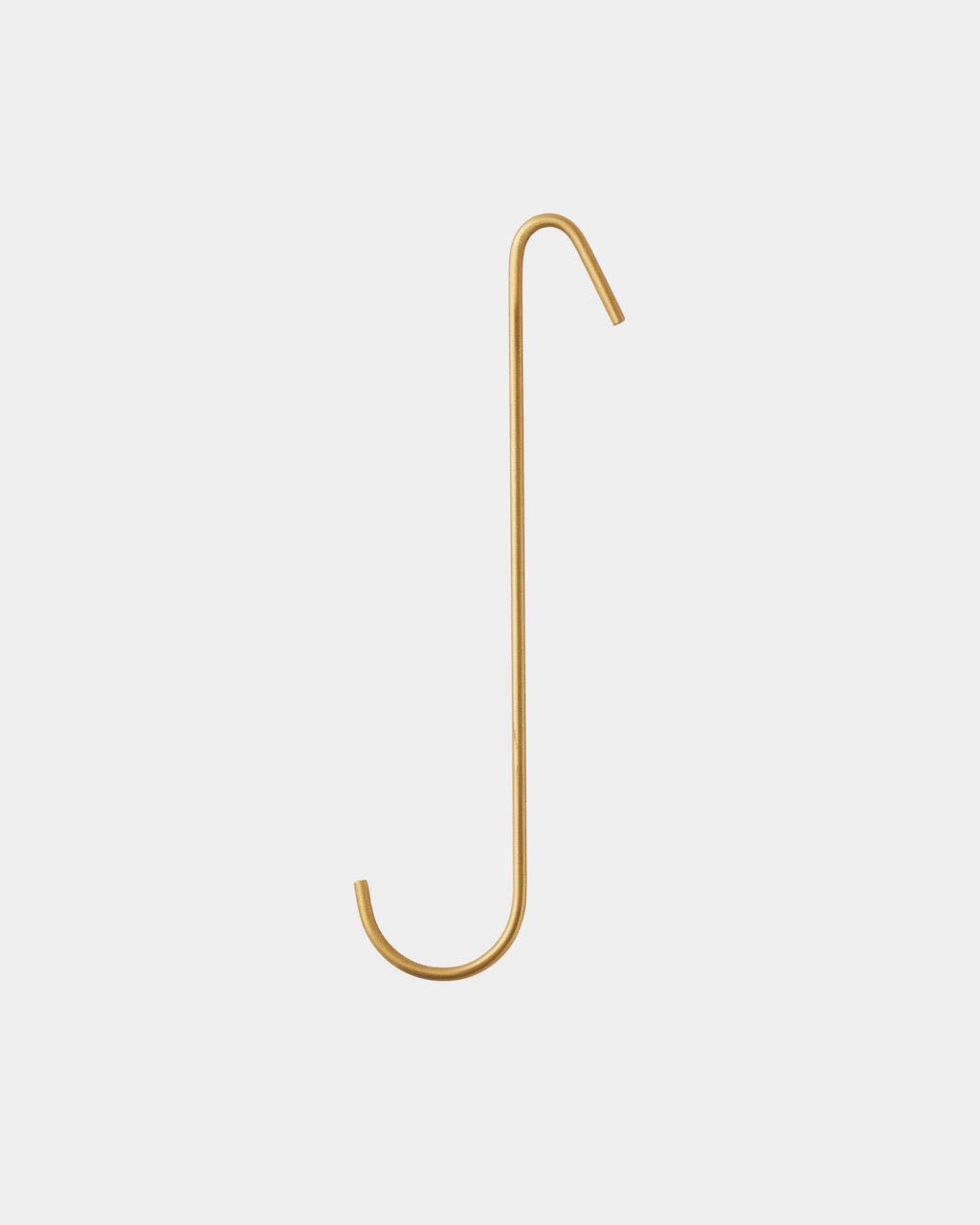 Brass J Hooks: Long: Medium