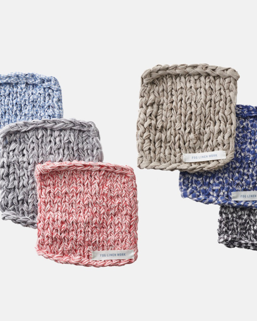 Fog Linen Work Linen Tape Knitted Mat