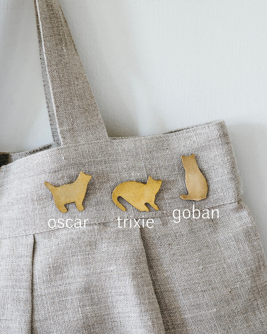 Brass Cat Pin