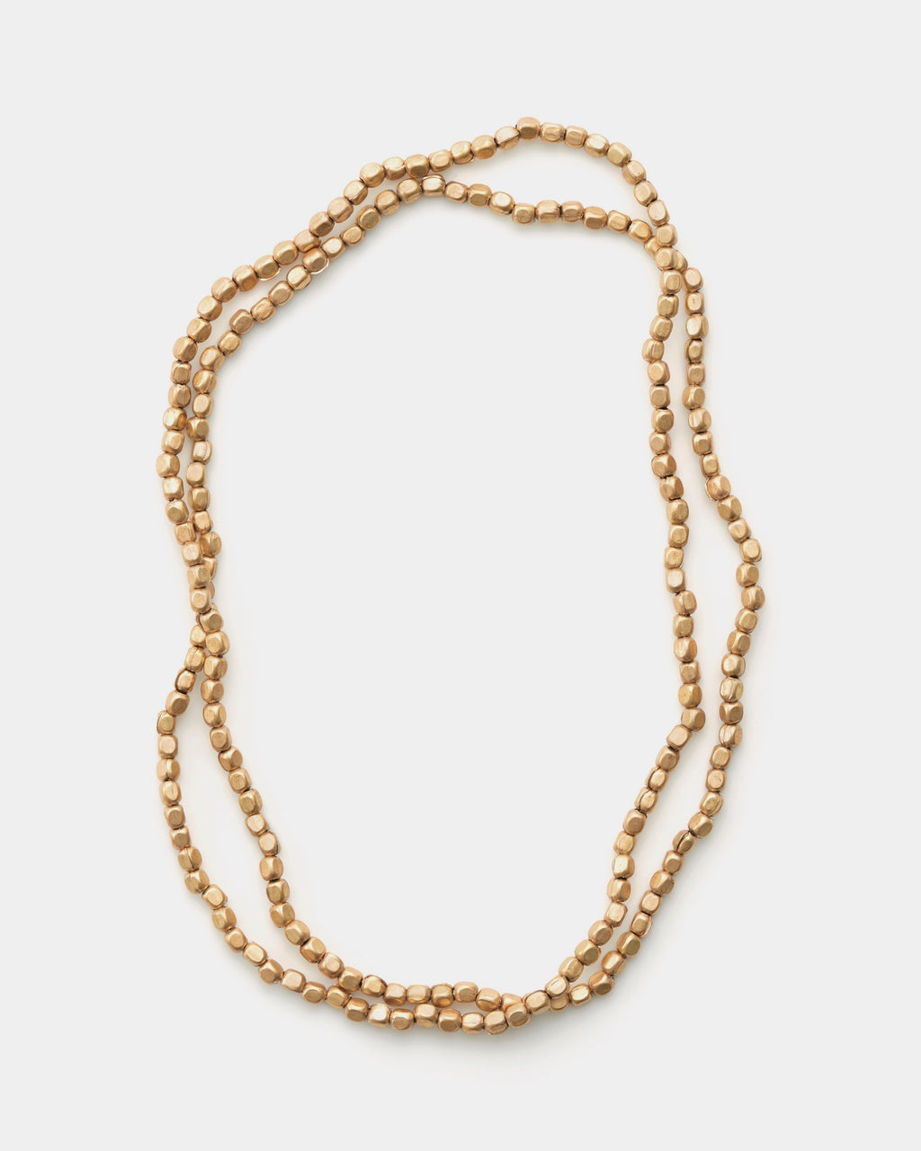 Brass sales bead necklace